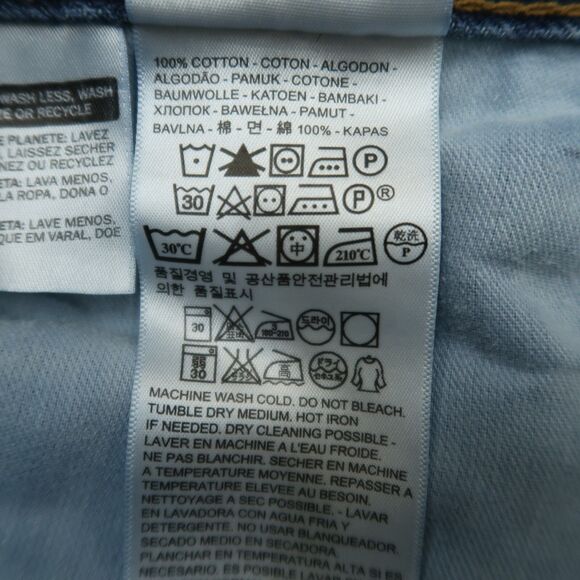 Levi's 505 Jeans Mens Size 36x32 Blue Regular Straight 100% Cotton Denim Pants - Picture 9 of 16